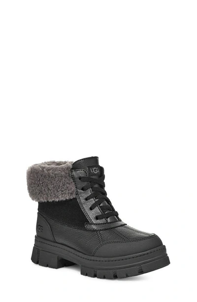 Ugg (r) Kids' Ashton Addie Waterproof Boot In Black
