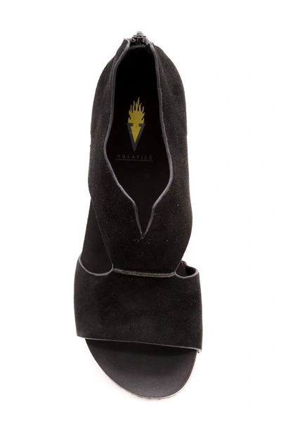Shop Volatile Gainsbourg Platform Wedge Sandal In Black