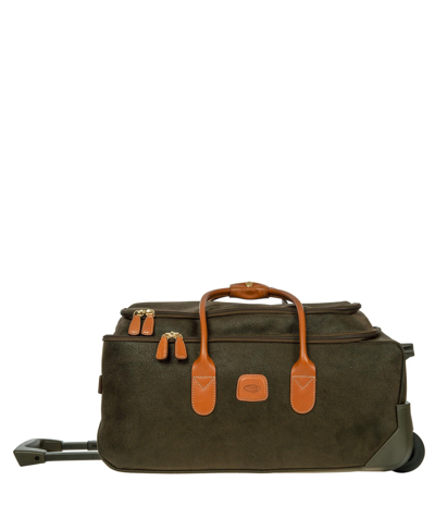 Bric's Milano Life 21" Rolling Duffle In Olive