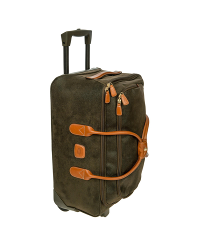 Bric's Milano Life 21" Rolling Duffle In Olive