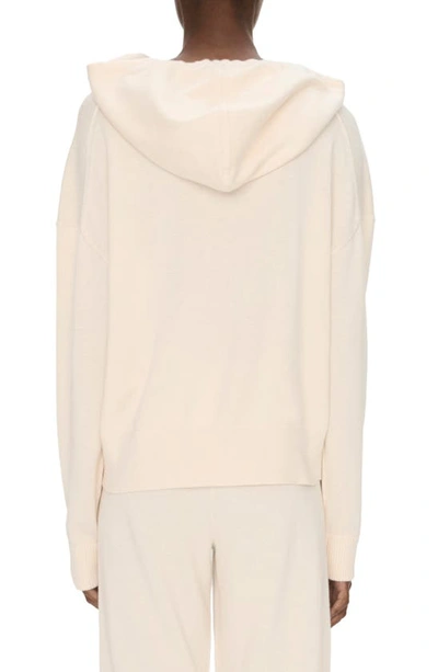 Shop Simkhai Cotton & Cashmere Hoodie In Ivory