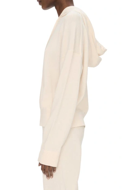 Shop Simkhai Cotton & Cashmere Hoodie In Ivory