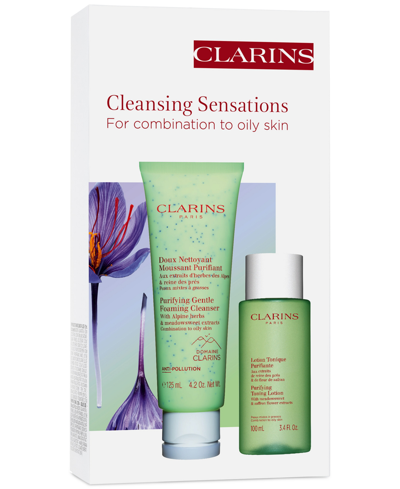 Shop Clarins 2-pc. Purifying Cleansing Skincare Set In No Color