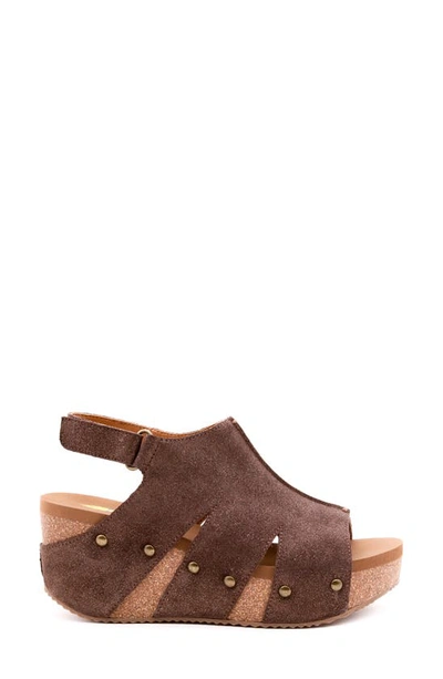 Shop Volatile Montpelier Platform Wedge Sandal In Brown Metallic