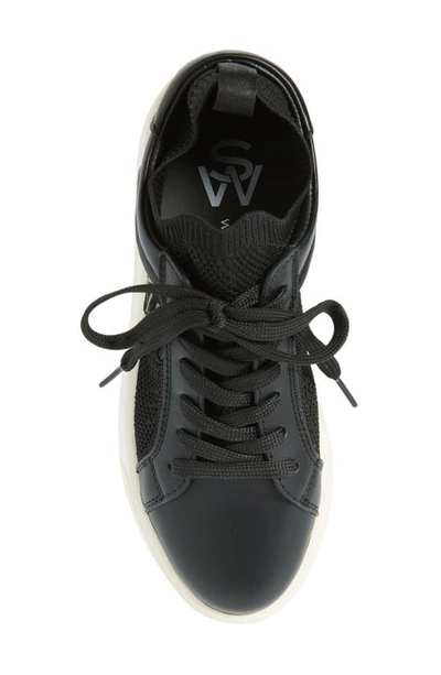Shop Stuart Weitzman 5050 Pro Sneaker In Black Knit