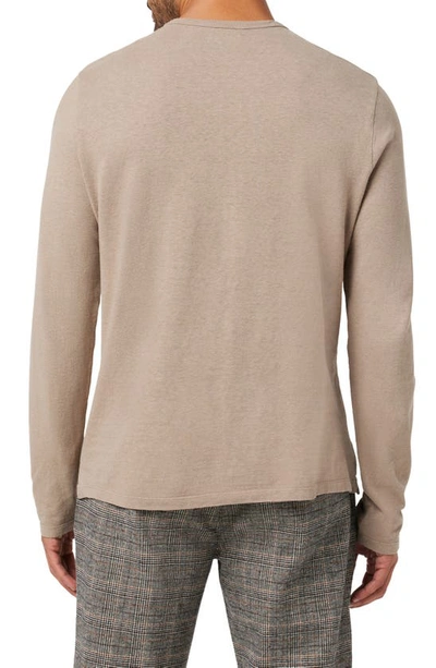 Joe's Wintz Hemp & Cotton Henley Top In Roasted Cashew