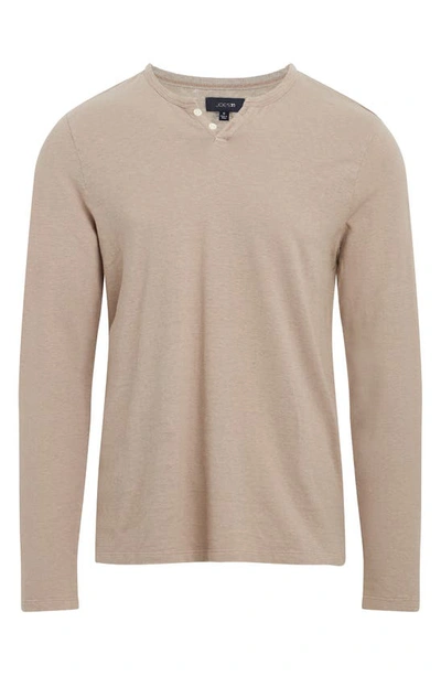 Joe's Wintz Hemp & Cotton Henley Top In Roasted Cashew