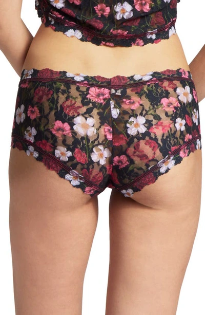 Hanky Panky Printed Signature Lace Boyshorts In Am I Dreaming Floral Print