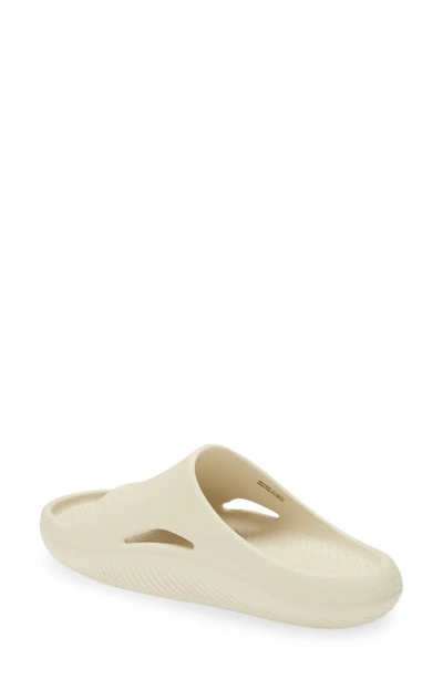 Crocs Mellow Recovery Slide Sandal In Bone