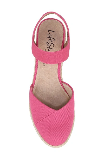 Shop Lifestride Kimmie Ankle Strap Espadrille In French Pink