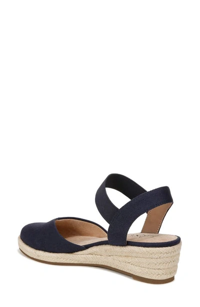 Lifestride Kimmie Ankle Strap Espadrille In Lux Navy