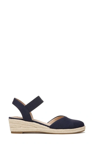 Lifestride Kimmie Ankle Strap Espadrille In Lux Navy