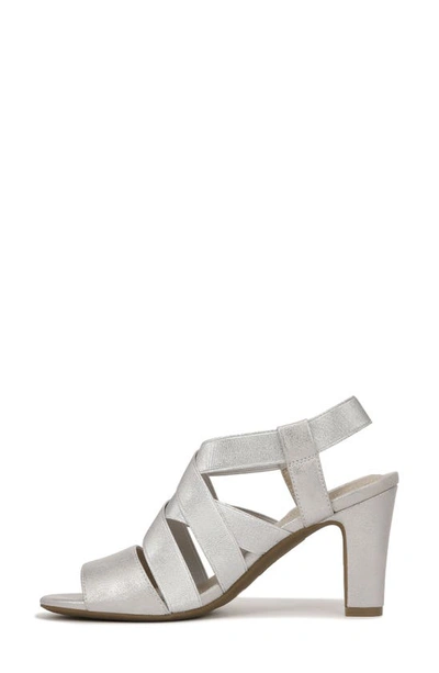 Shop Lifestride Metallic Strappy Sandal In Silverm