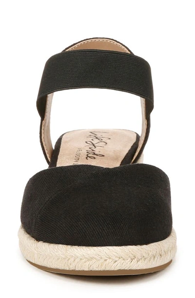 Shop Lifestride Kimmie Ankle Strap Espadrille In Black