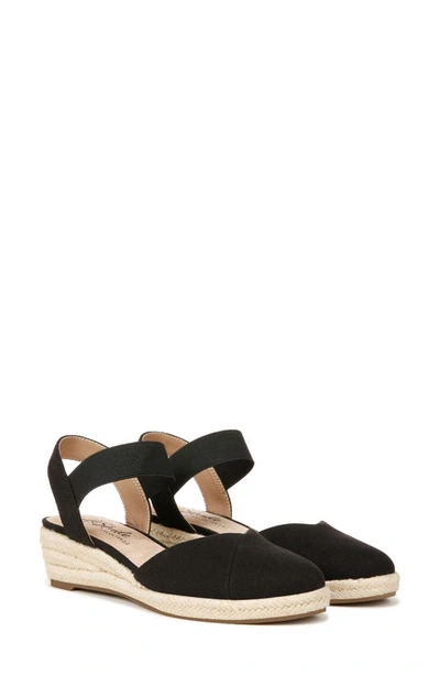 Shop Lifestride Kimmie Ankle Strap Espadrille In Black