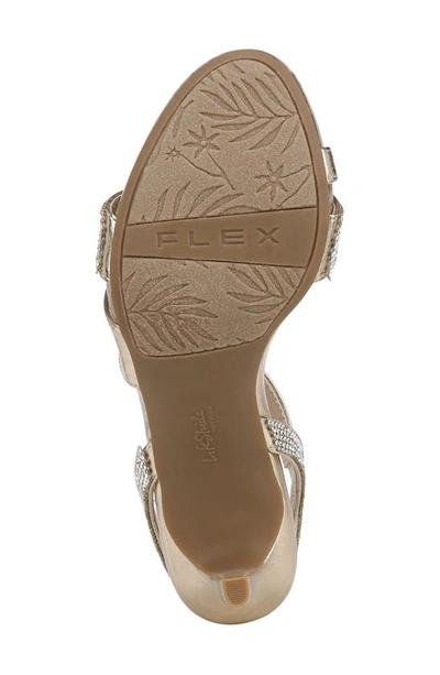 Shop Lifestride Mia Glitz Asymmetric Sandal In Goldm
