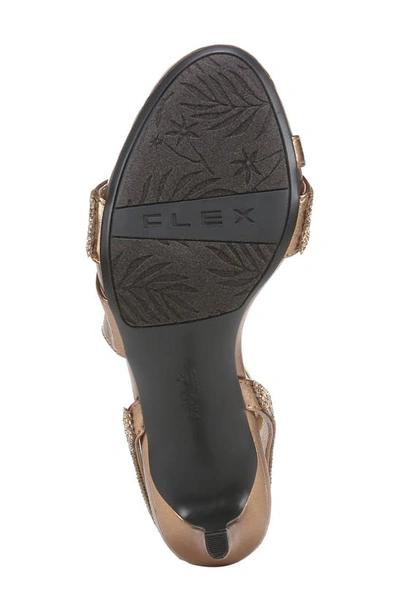Shop Lifestride Mia Glitz Asymmetric Sandal In Bronze-dm