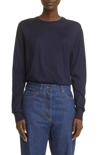 Shop The Row Exeter Cashmere Sweater In Royal Blue