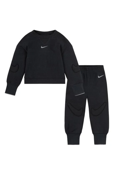 Shop Nike Ready Set Sweatshirt & Joggers Set In Black