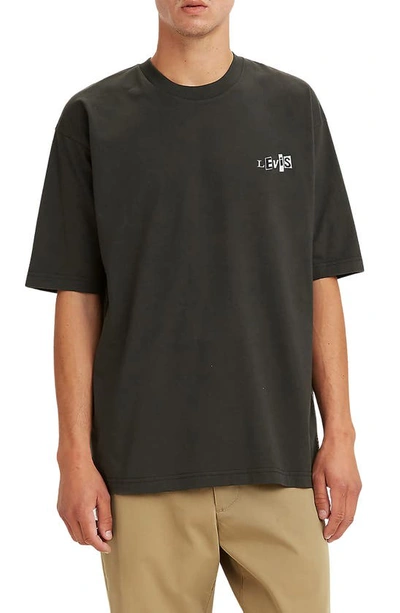 Shop Levi's Skate Boxy Graphic T-shirt In Black