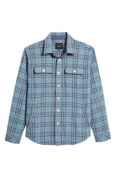 Shop Rails Berkshire Herringbone Check Shirt Jacket In Moonlight Wave