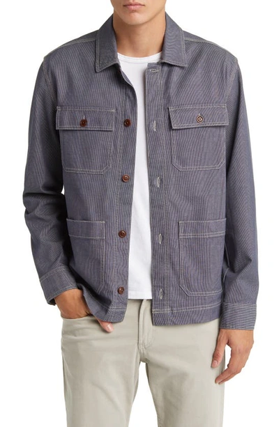 Shop Rails Franklin Cotton Blend Shirt Jacket In Railroad Dobby