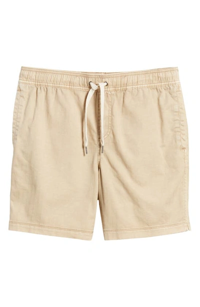 Shop Rails Cruz Stretch Cotton Drawstring Shorts In Khaki