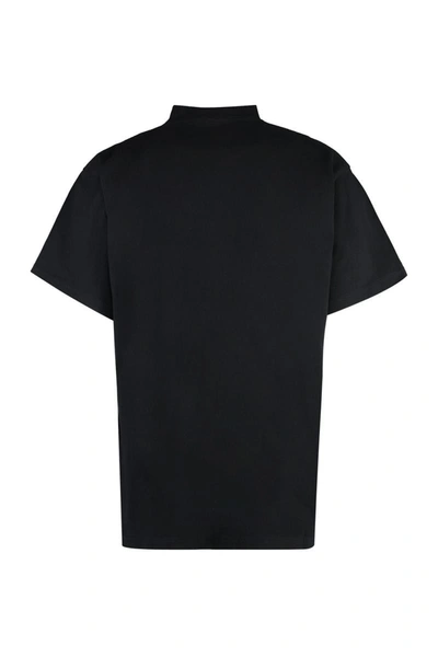 Shop Balenciaga X Adidas - Oversize Cotton T-shirt In Black