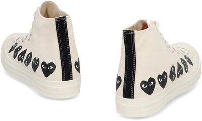Shop Comme Des Garçons Play Converse X  - Chuck 70 High-top Sneakers In Ivory