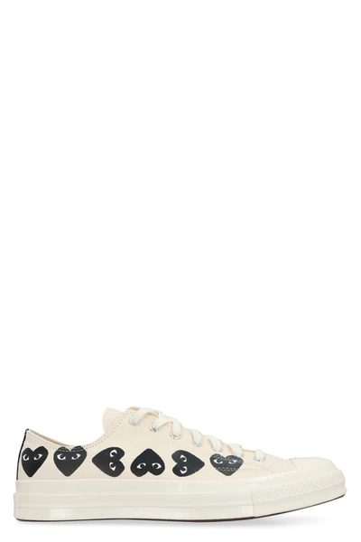 Shop Comme Des Garçons Play Converse X  - Chuck 70 Low-top Sneakers In Ivory