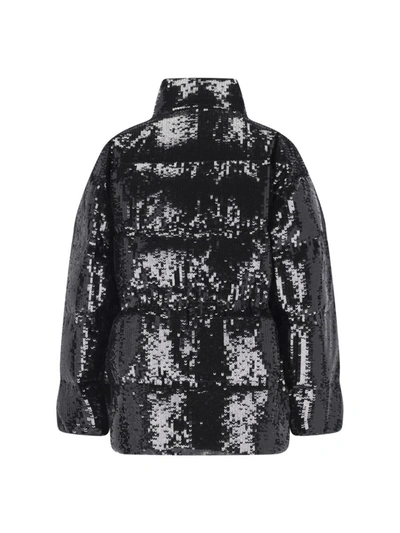 Michael Kors Waxed Short Down Jacket In Black