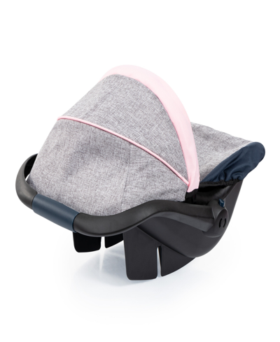 Bayer Design Dolls Grey, Blue, Pink Butterfly Car Seat In Multi