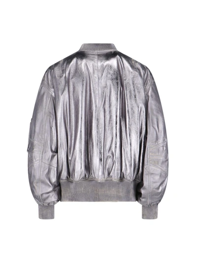 Shop Attico The  Jackets In Silver