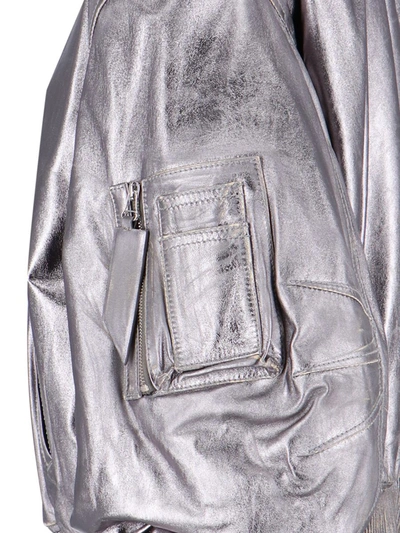 Shop Attico The  Jackets In Silver