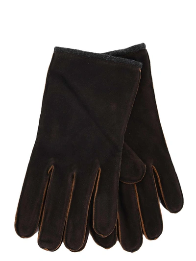 Shop The Jack Leathers Gloves In Marrone Scuro