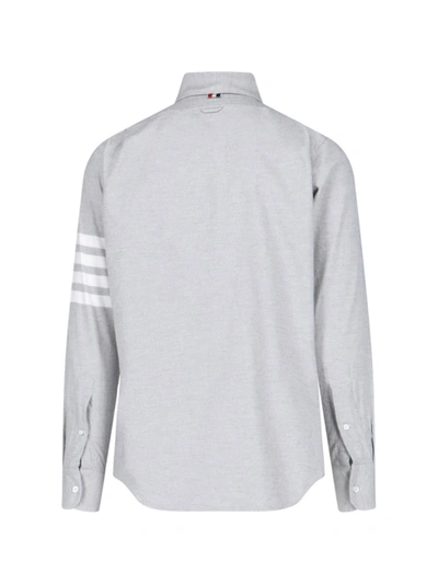 Shop Thom Browne Shirts In Grey