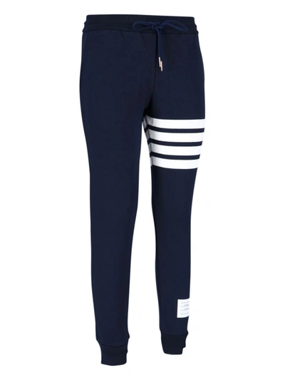 Shop Thom Browne Trousers In Blue