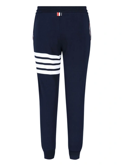 Shop Thom Browne Trousers In Blue