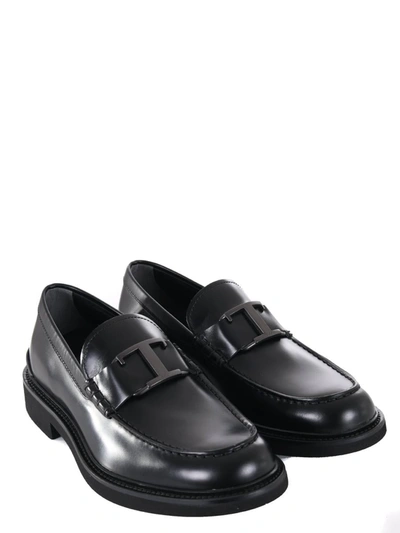 Shop Tod's Loafers In Black