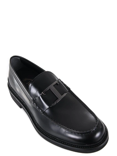 Shop Tod's Loafers In Black