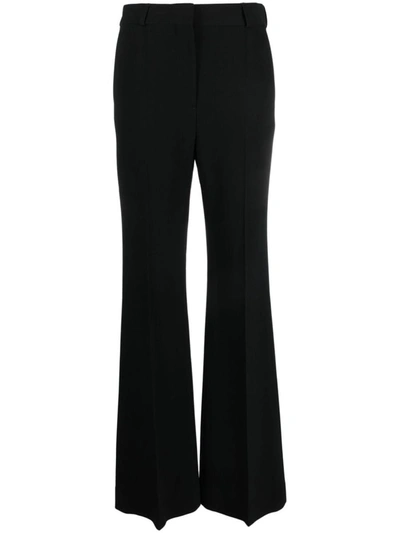 Shop Totême Toteme Flared Evening Trousers In Black