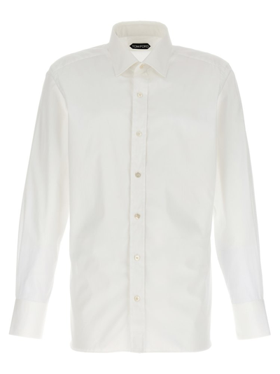 Shop Tom Ford Buttoned Long In White