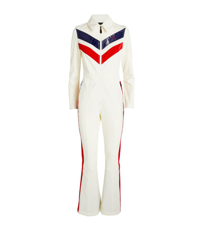 Shop Perfect Moment Montana Flared Ski Suit In White