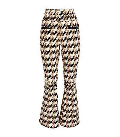 Shop Perfect Moment Aurora High-rise Houndstooth Ski Trousers In Multi