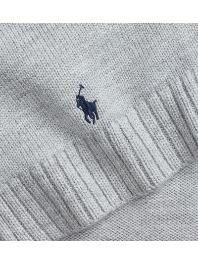 Shop Polo Ralph Lauren Scarf Scarf Scarf In Grey