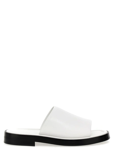 Ferragamo Open-toe Slip-on Slides In White