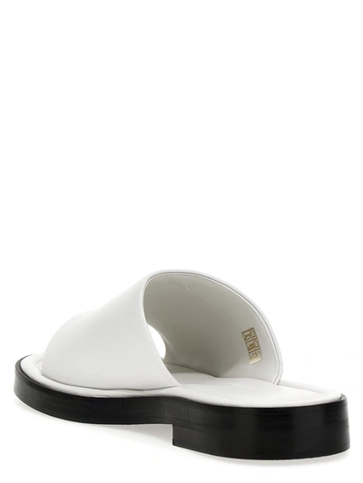 Ferragamo Open-toe Slip-on Slides In White