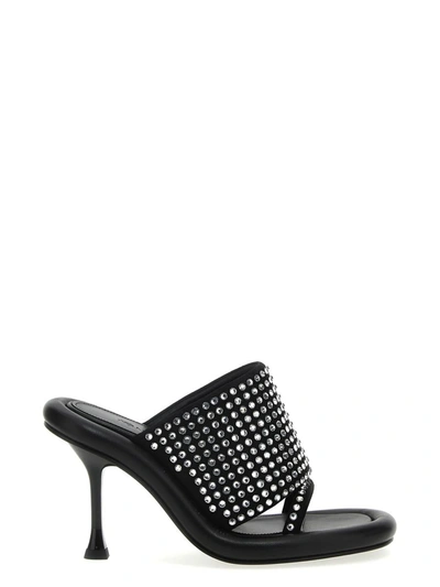 Jw Anderson J.w.anderson 'bumber Crystal' Mules In Black