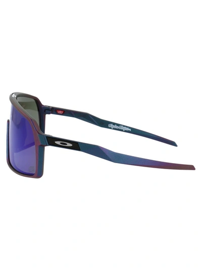 Shop Oakley Sunglasses In 940647 Troy Lee Designs Matte Purple Green Shift