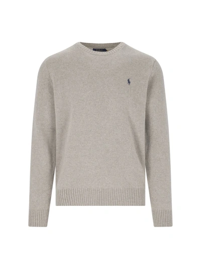 Shop Polo Ralph Lauren Sweaters In Beige